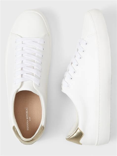 banana republic white sneakers